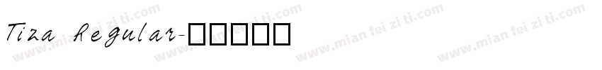Tiza Regular字体转换